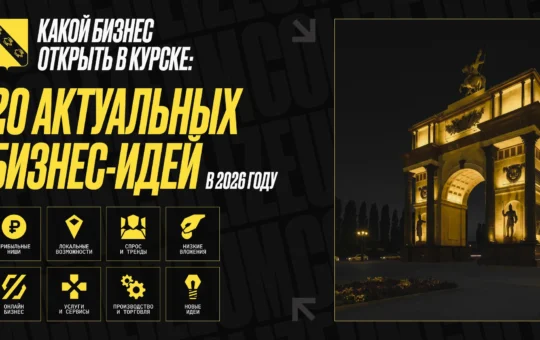 Какой бизнес открыть в Курске: 20 актуальных бизнес-идей в 2026 году