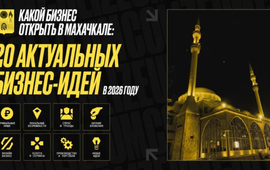 Какой бизнес открыть в Махачкале: 20 актуальных бизнес-идей в 2026 году