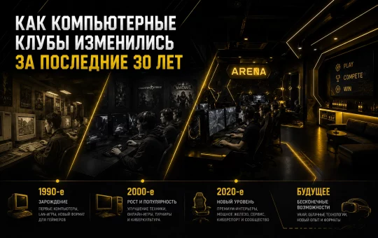 Как компьютерные клубы изменились за последние 30 лет