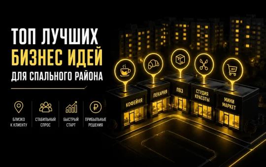 ТОП лучших бизнес идей для спального района